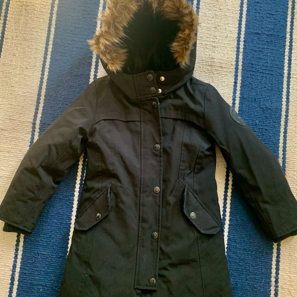 Black Gap winter coat-girls size S (6-7 yrs)